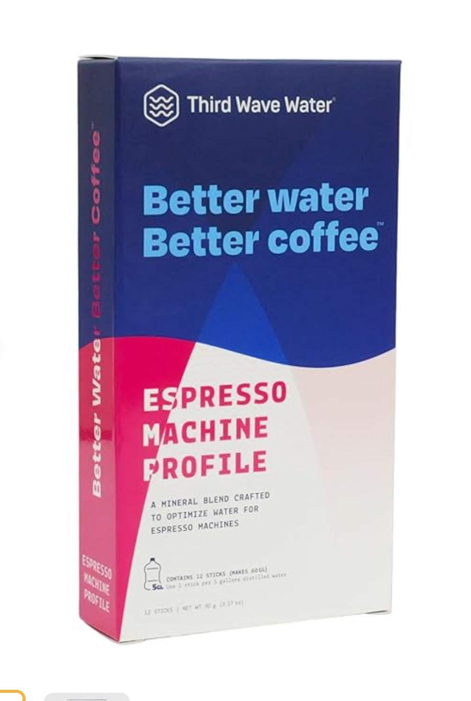 Third Wave Water - Espresso Machine Profile, Five(5) Gallon Sticks
