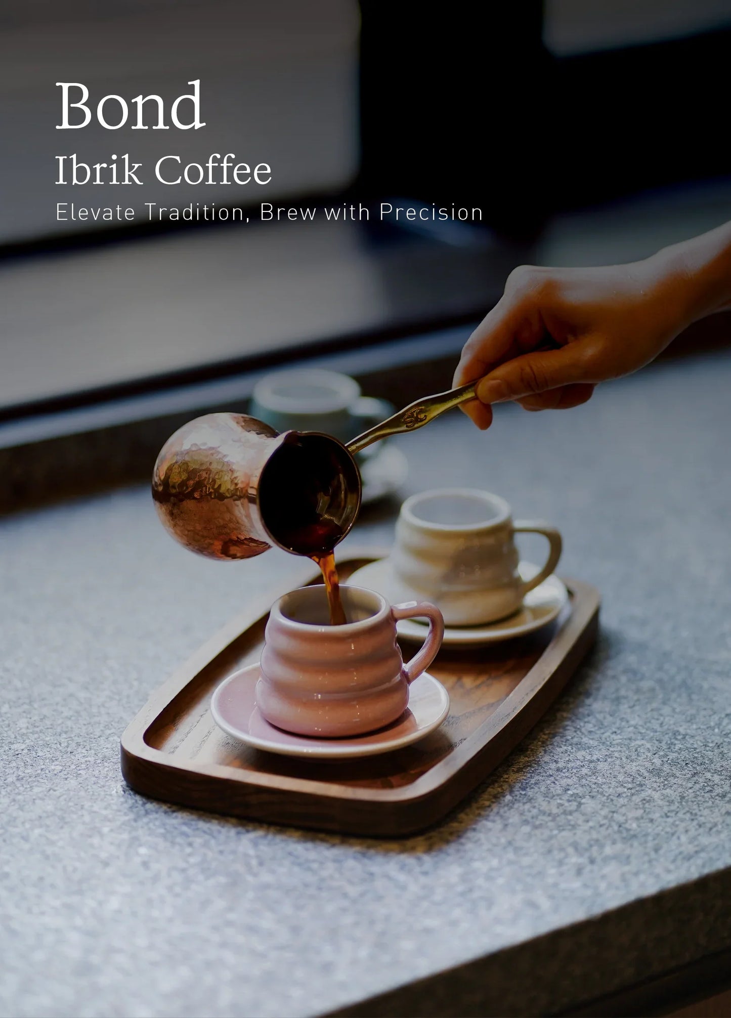 LOVERAMICS Bond 110ml Ibrik Coffee Cup and Saucer (charcoal)
