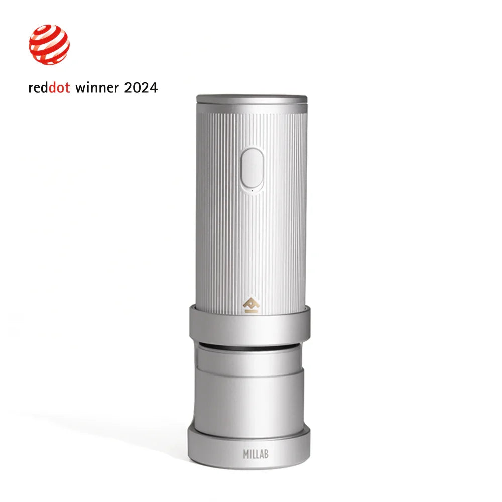 Timemore X Millab Silver Wireless Portable Electric Coffee Grinder