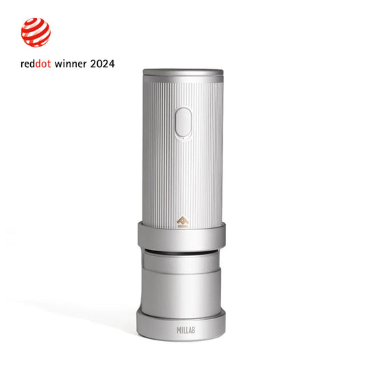 Timemore X Millab Silver Wireless Portable Electric Coffee Grinder