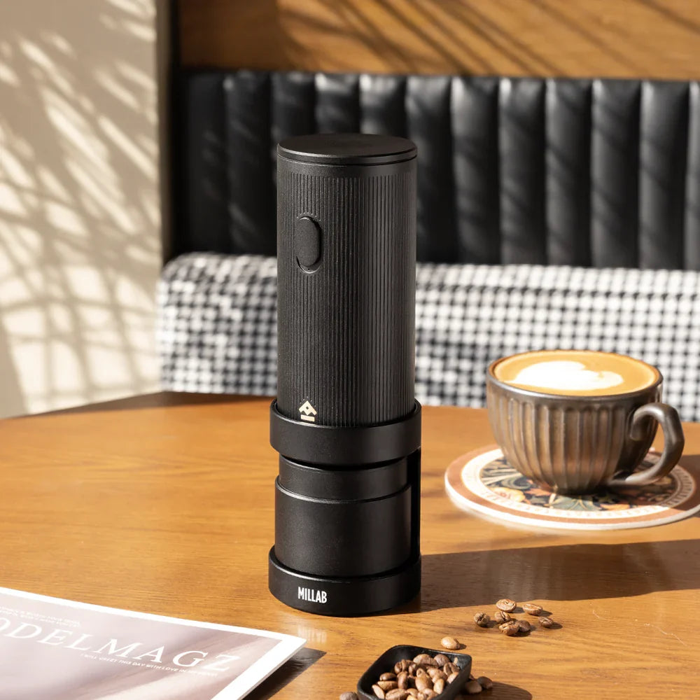 Timemore X Millab Black Wireless Portable Electric Coffee Grinder