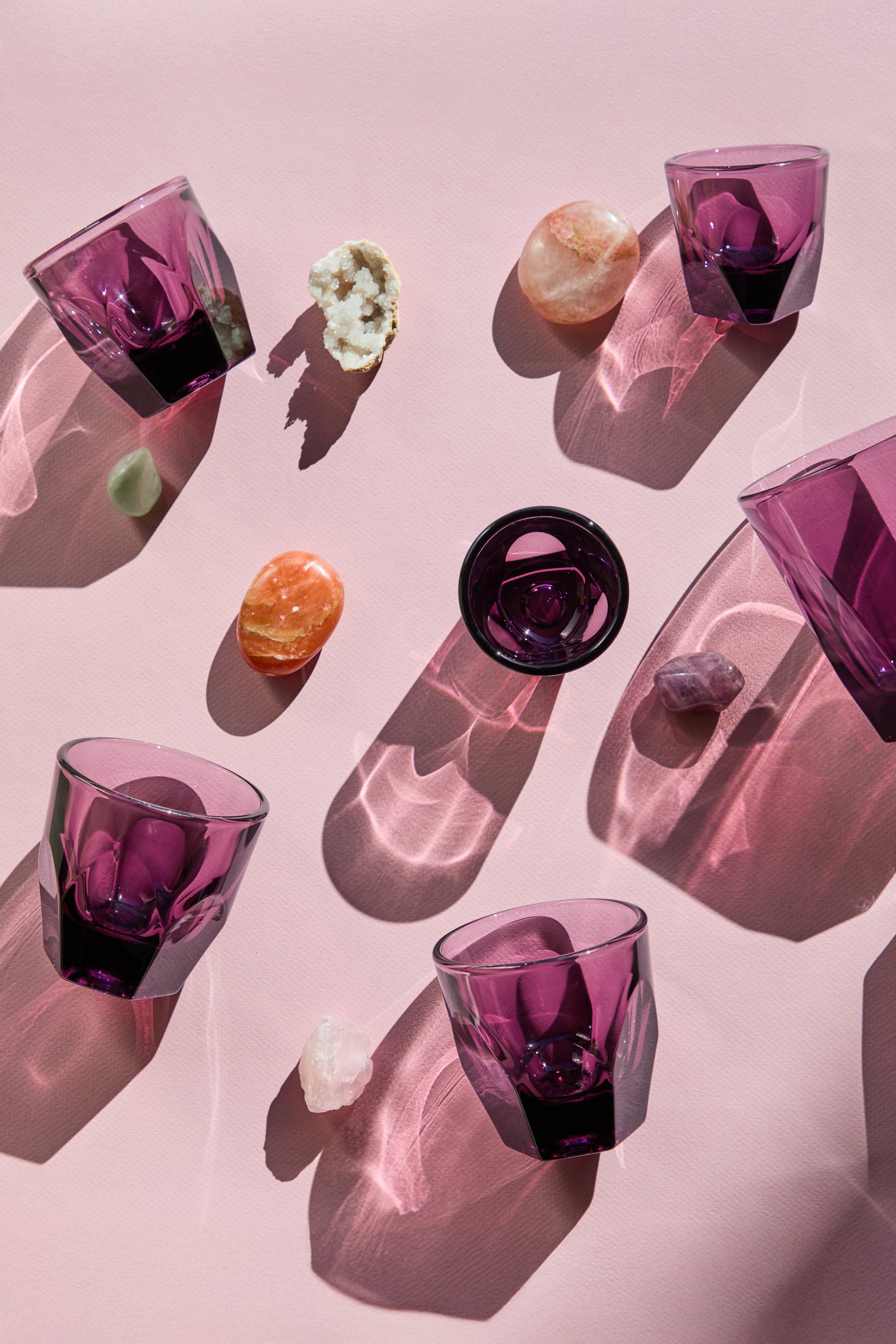 Vero Cappuccino Glass, Amethyst