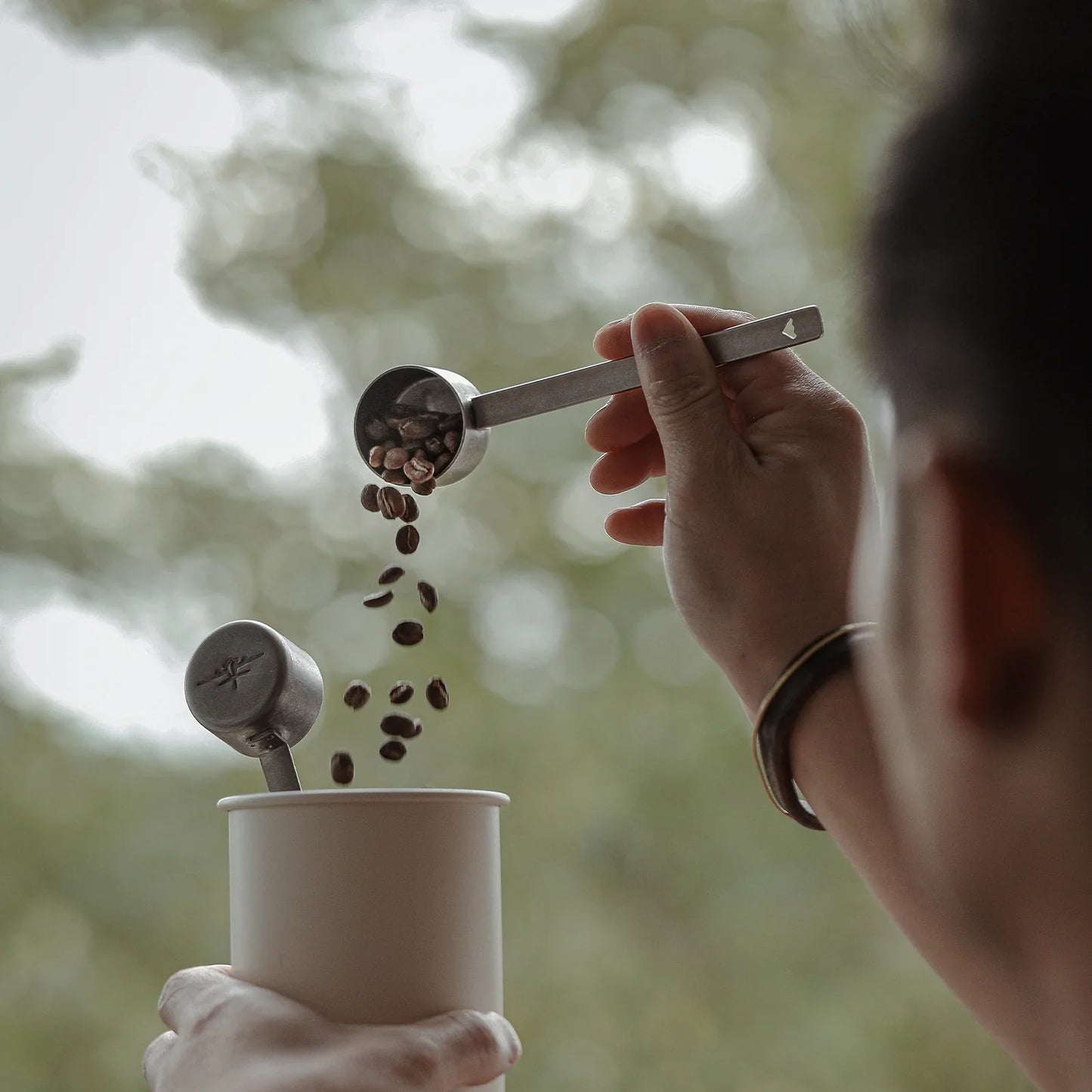 MHW-3BOMBER LONG STAINLESS STEEL SILVER MEASURING SPOON