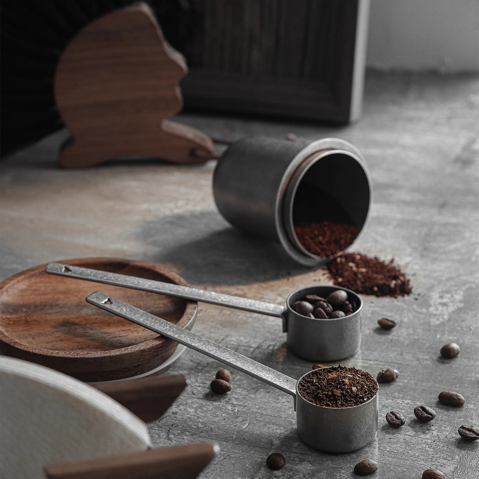MHW-3BOMBER LONG STAINLESS STEEL SILVER MEASURING SPOON