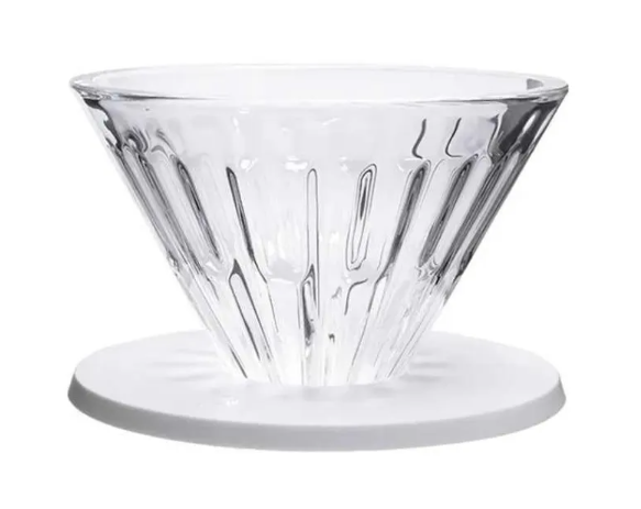 Timemore Crystal Eye Glass Dripper 01 PC Holder - White
