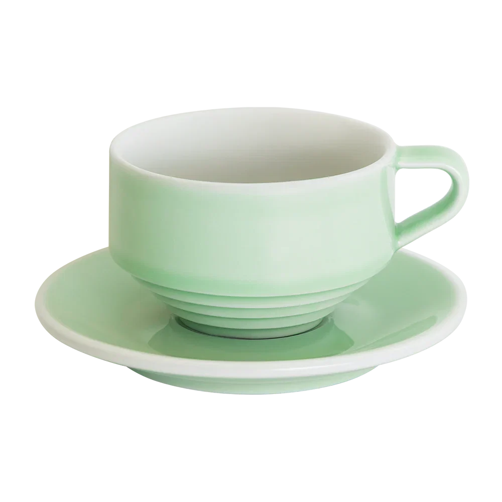 LOVERAMICS -Deco |220ml Cappuccino Cup and 14cm Cappuccino Saucer