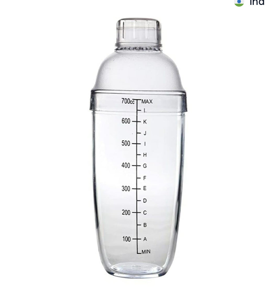Plastic cocktail shaker 750ml