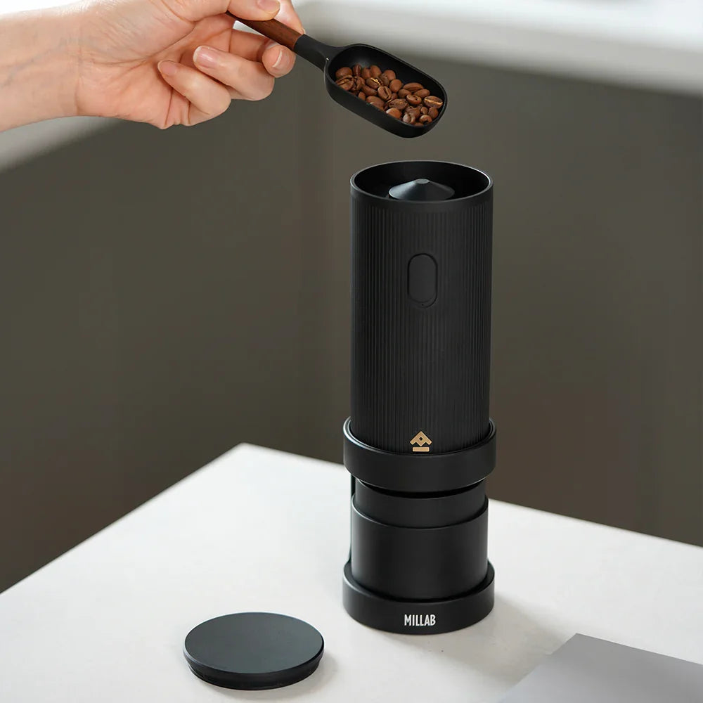 Timemore X Millab Black Wireless Portable Electric Coffee Grinder