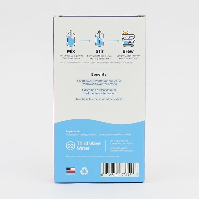Third Wave Water - Espresso Machine Profile, Five(5) Gallon Sticks