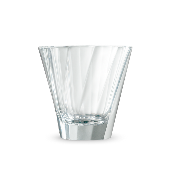 كوب كابتشينو ملتوي من URBAN GLASS سعة 180 مل (شفاف) بغطاء