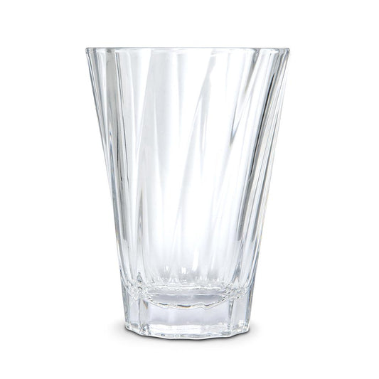 URBAN GLASS 360ML TWISTED LATTE GLASS (CLEAR)