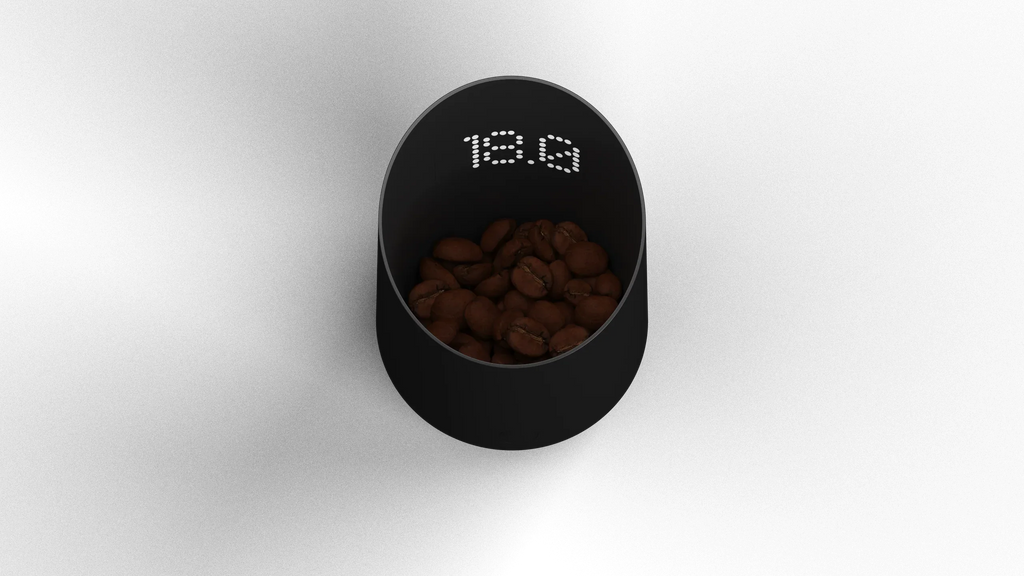 SUBMINIMAL SUBSCALE DIGITAL COFFEE DOSING CUP