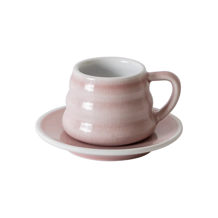 LOVERAMICS Bond Ibrik 110ml Coffee Cup and Saucer - Pink