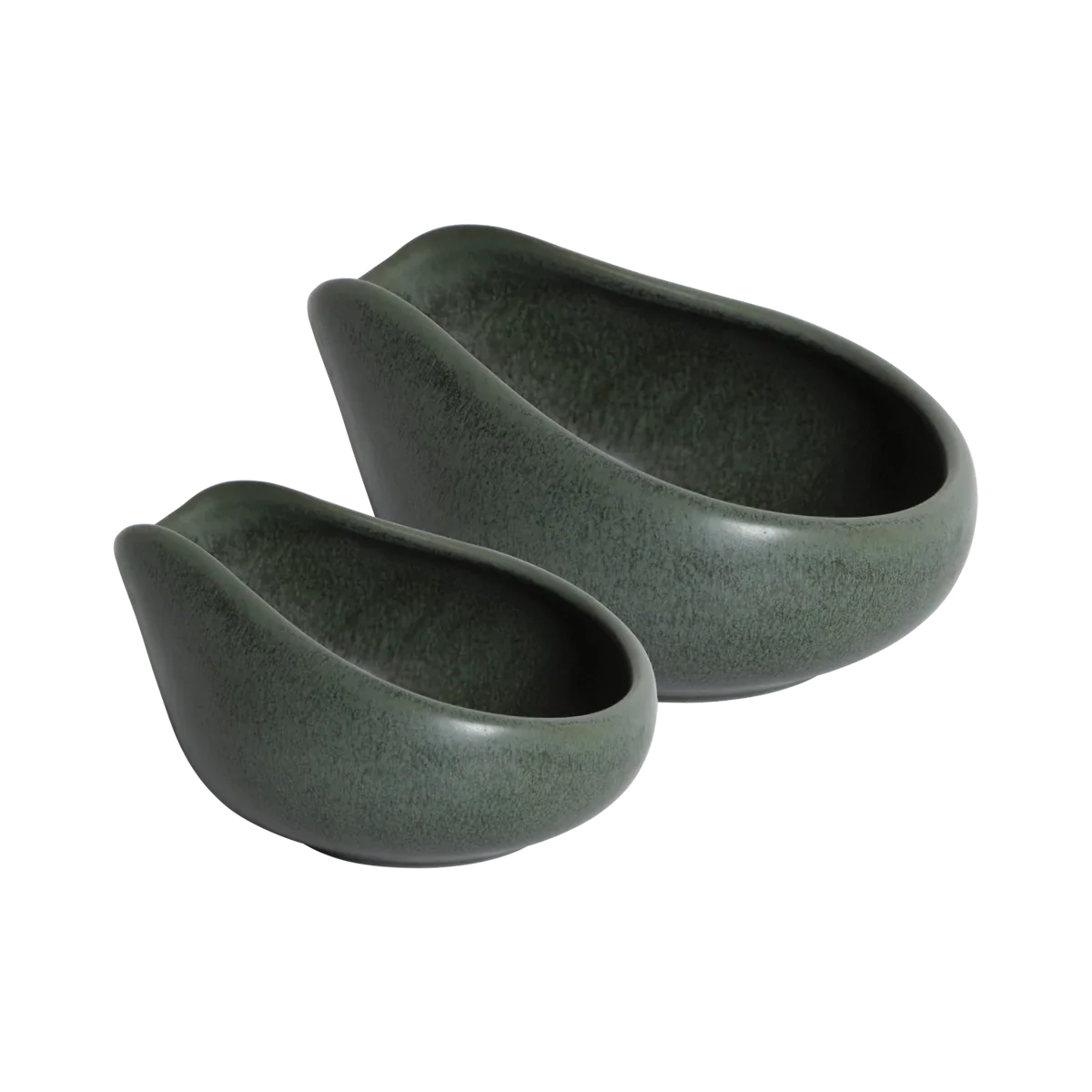 LOVERAMICS CHAMPIONS SIGNATURE - SET OF 2 BEANS DOSING TRAYS (Matte Dark Green)