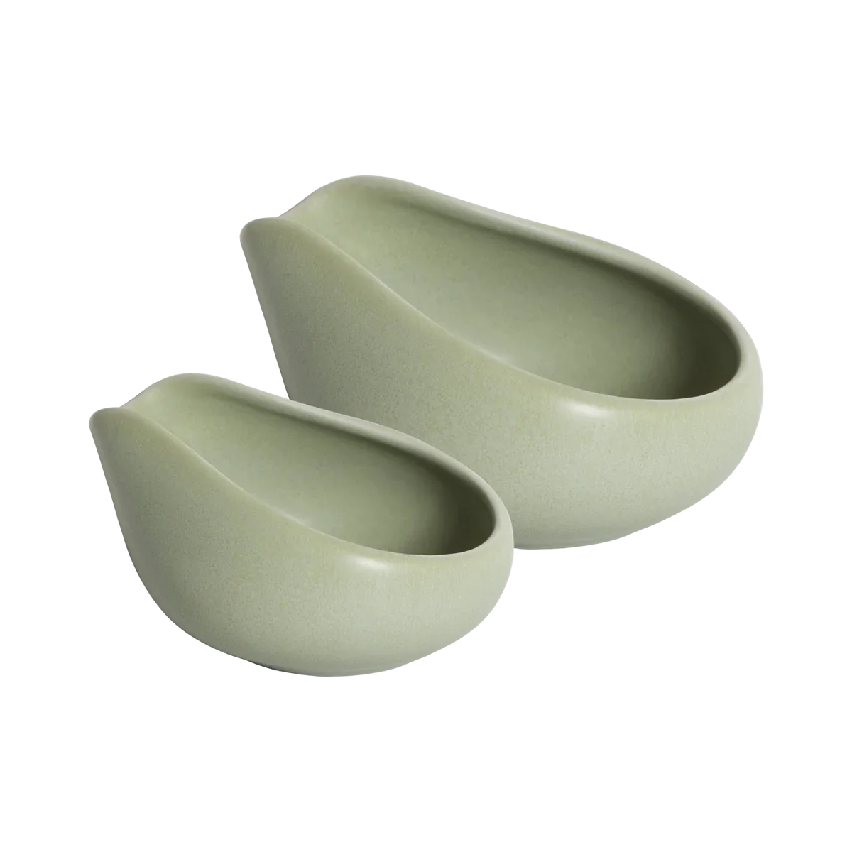 LOVERAMICS  CHAMPIONS SIGNATURE - SET OF 2 BEANS DOSING TRAYS  (Matte Light Green)