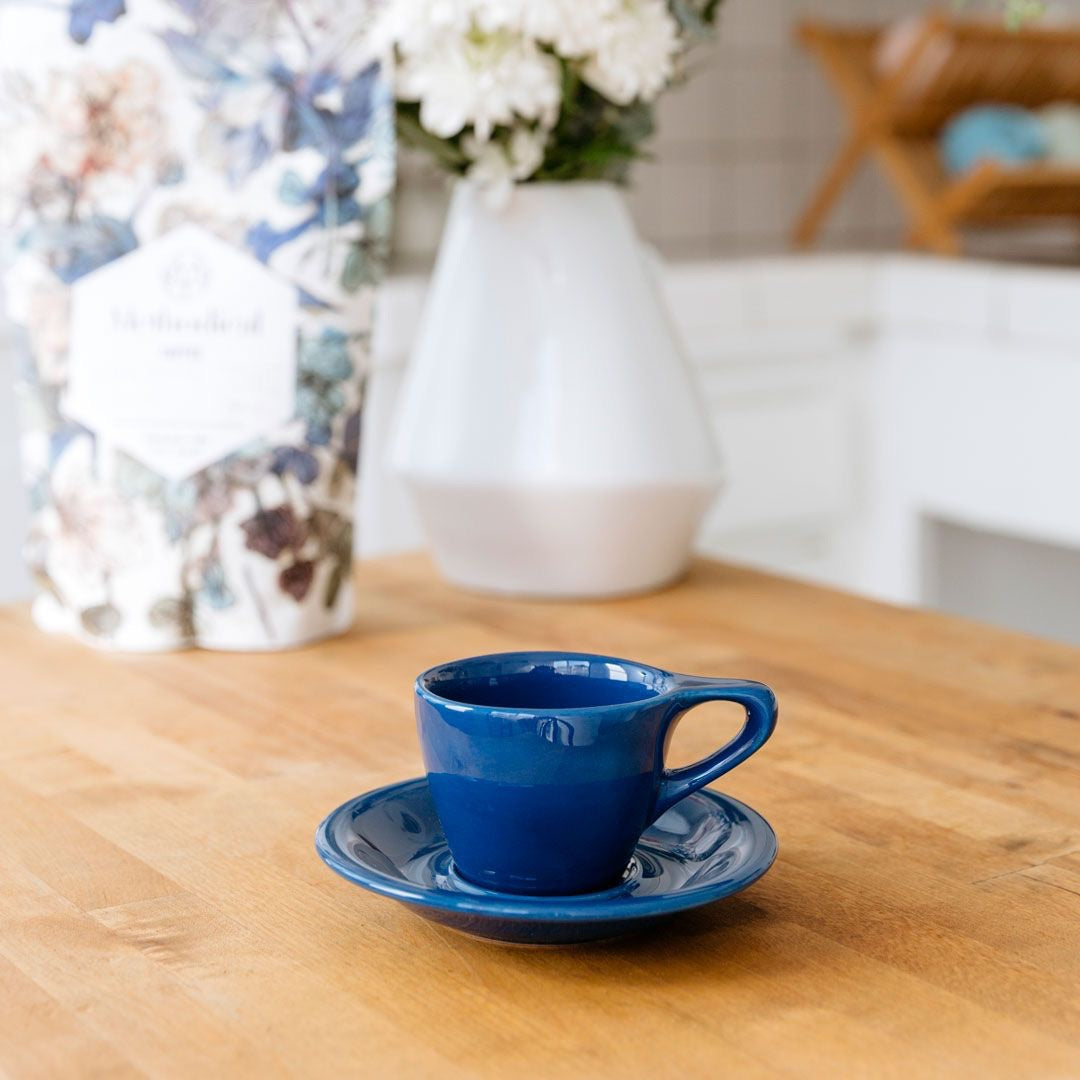 LINO Espresso cup and saucer Dark Blue
