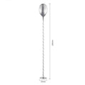 Stainless Steel Cocktail Mixing Spoon – 27cm Twisted Handle